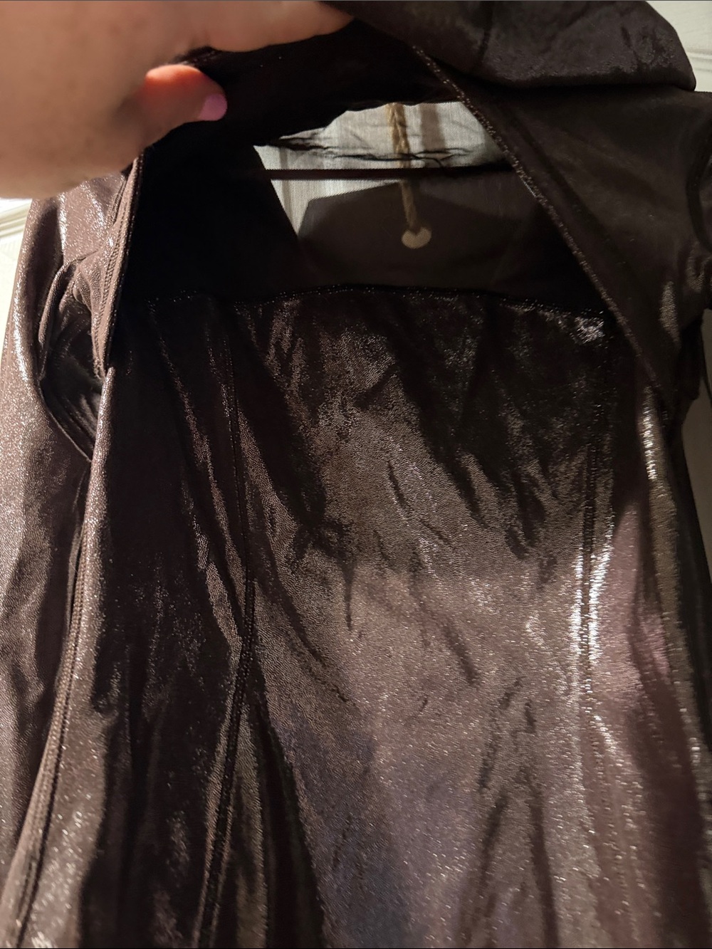 Lululemon brown sparkle full zip up jacket size 4 - Picture 4 of 5